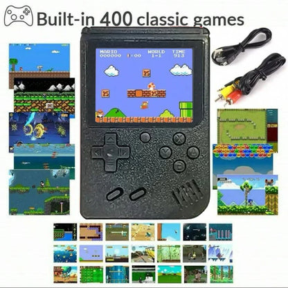 2025 A Red Retro Classic Games Children's Handheld Small Game Console With Hundreds Of Game Charging Can Be Connected To The TV Retro Classic Games (+400 Games)