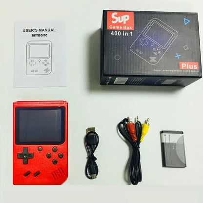 2025 A Red Retro Classic Games Children's Handheld Small Game Console With Hundreds Of Game Charging Can Be Connected To The TV Retro Classic Games (+400 Games)